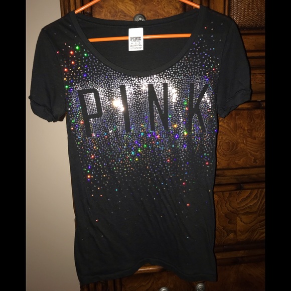 ✨✨PINK Victoria’s Secret SEQUIN RARE LMITED EDITION Vintage tee✨✨ - Picture 10 of 13